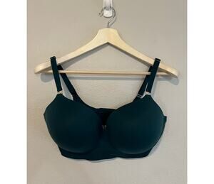 Victorias Secret Love Cloud Wireless Push Up Bra Size 38 DD Teal Haze